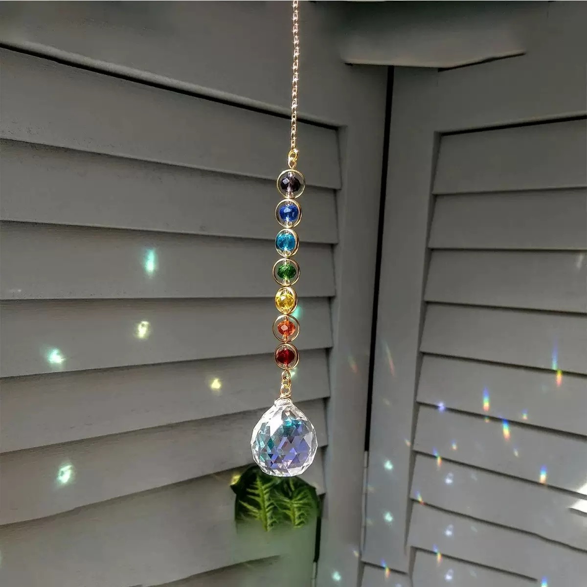 Seven chakra suncatcher